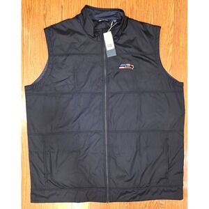 Cutter & Buck Dry Tec Sleeveless Vest Mens 4XT Navy Blue Seahawks Logo Patriotic